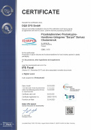 IFS Food Certificate